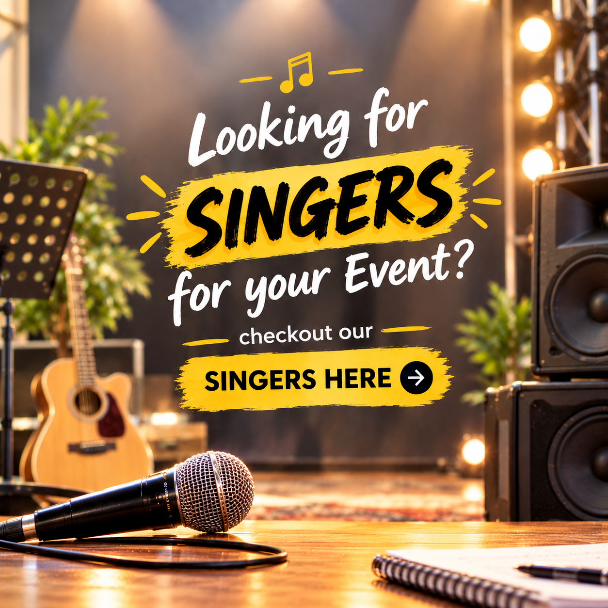 Looking for singers in Bangalore